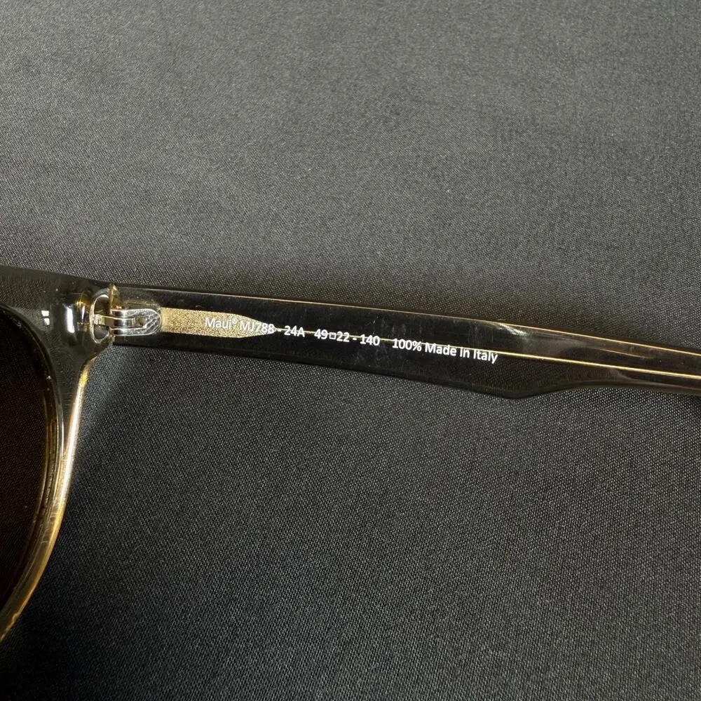 Maui Jim MJ788-24A 49 22 -140 Sunglasses Made in Italy Only Frame With Case